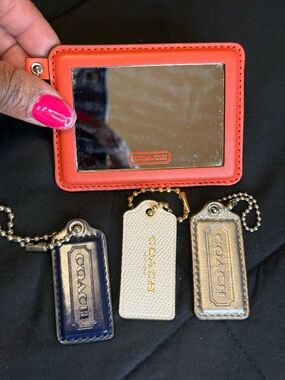 Coach Hangtag & Mirror Tag Bundle – 4 Piece Set